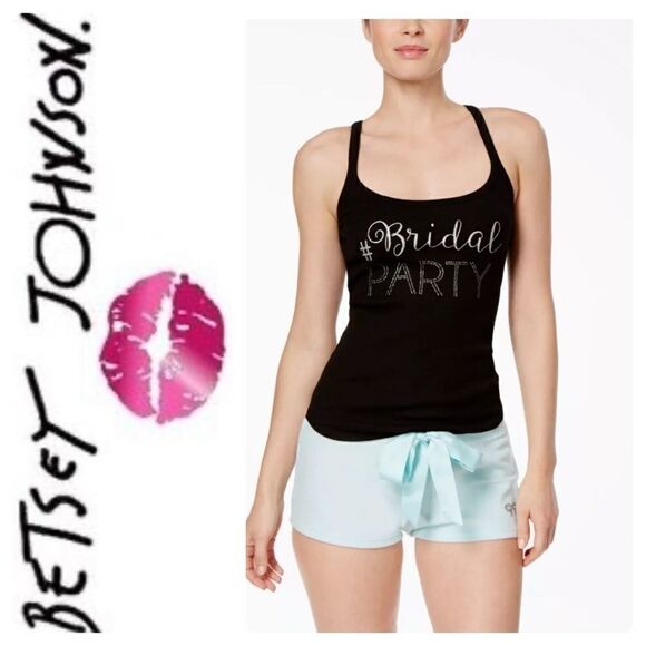 ‎Betsey Johnson #Bridal Party lace back tank - M - Picture 2 of 10